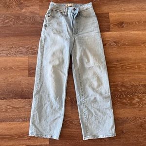 Madewell wide leg perfect vintage crop jean